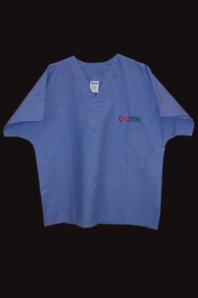 Uniform - Scrub Top, Ciel Blue