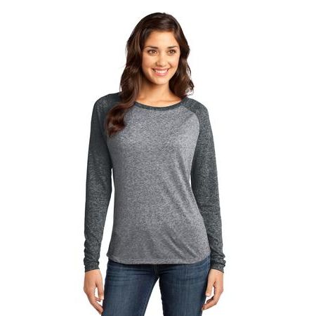 District ®  - Juniors Microburn Long Sleeve Raglan Tee. DT262