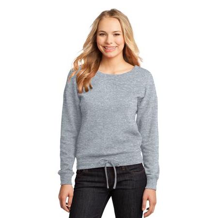 District ®  - Juniors Core Fleece Wide Neck Pullover. DT293