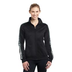 Sport-Tek ®  Ladies Dot Sublimation Tricot Track Jacket. LST93