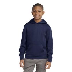 Sport-Tek ®  Youth Sport-Wick ®  Fleece Hooded Pullover. YST244
